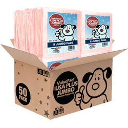 ValuePad USA Plus Puppy Pads, Jumbo 36x36 Inch, 50 Count