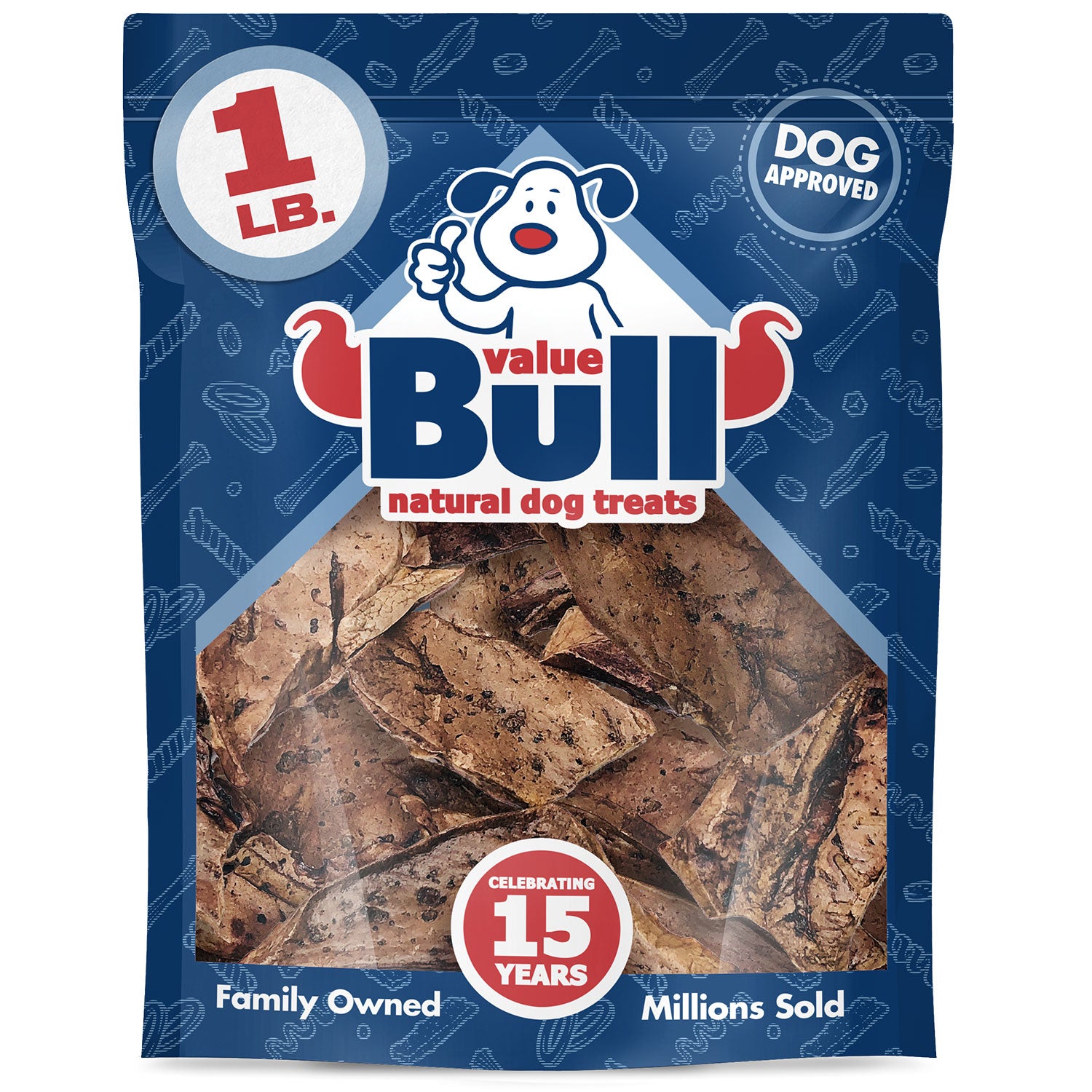 ValueBull New Zealand Lamb Lung Dog Chews, Sliced, 1 Pound - Lung - 1 Pound