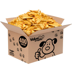 ValueBull USA Rawhide Chips, Chicken Infused, 400 Count Bulk Pack - Chicken - 400 Chips