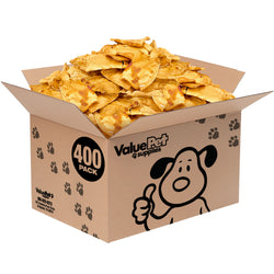 ValueBull USA Rawhide Chips, Chicken Infused, 400 Count Bulk Pack - Chicken - 400 Chips