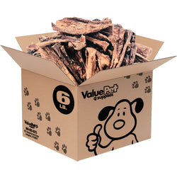 ValueBull Beef Lung Sticks, Premium 6 Pounds Bulk Pack - Stick - 6 Pound