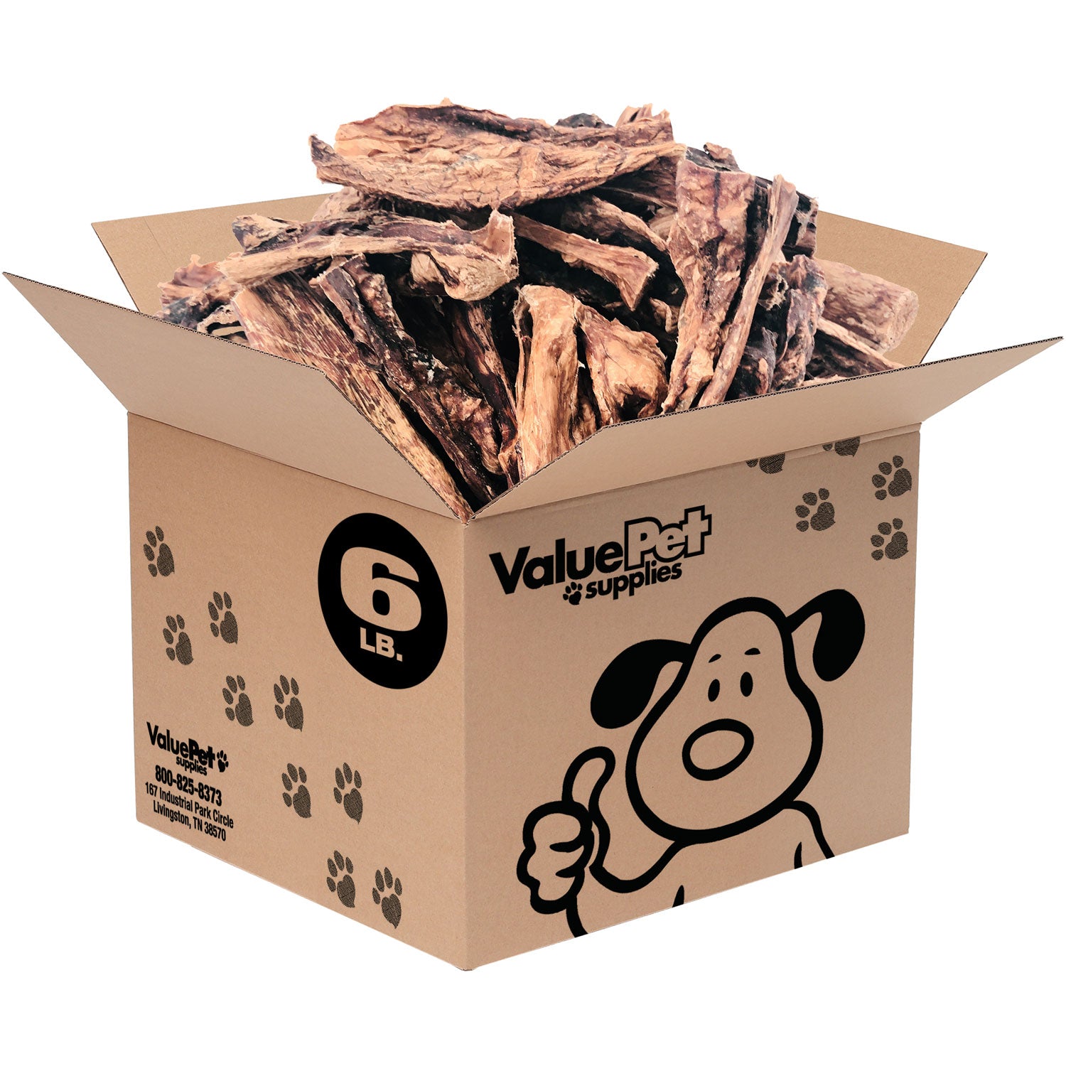 ValueBull Beef Lung Sticks, Premium 6 Pounds Bulk Pack - Stick - 6 Pound