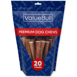 ValueBull Odor Free Bully Sticks for Large Dogs, Jumbo 6 Inch, 25 Count - 25