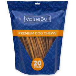 ValueBull Odor Free Bully Sticks for Small Dogs, Thin 12 Inch, 50 Count - 50