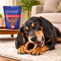 ValueBull Bully Stick Rings for Dogs, Varied, 200 Count BULK PACK - Donut - 200 Rings