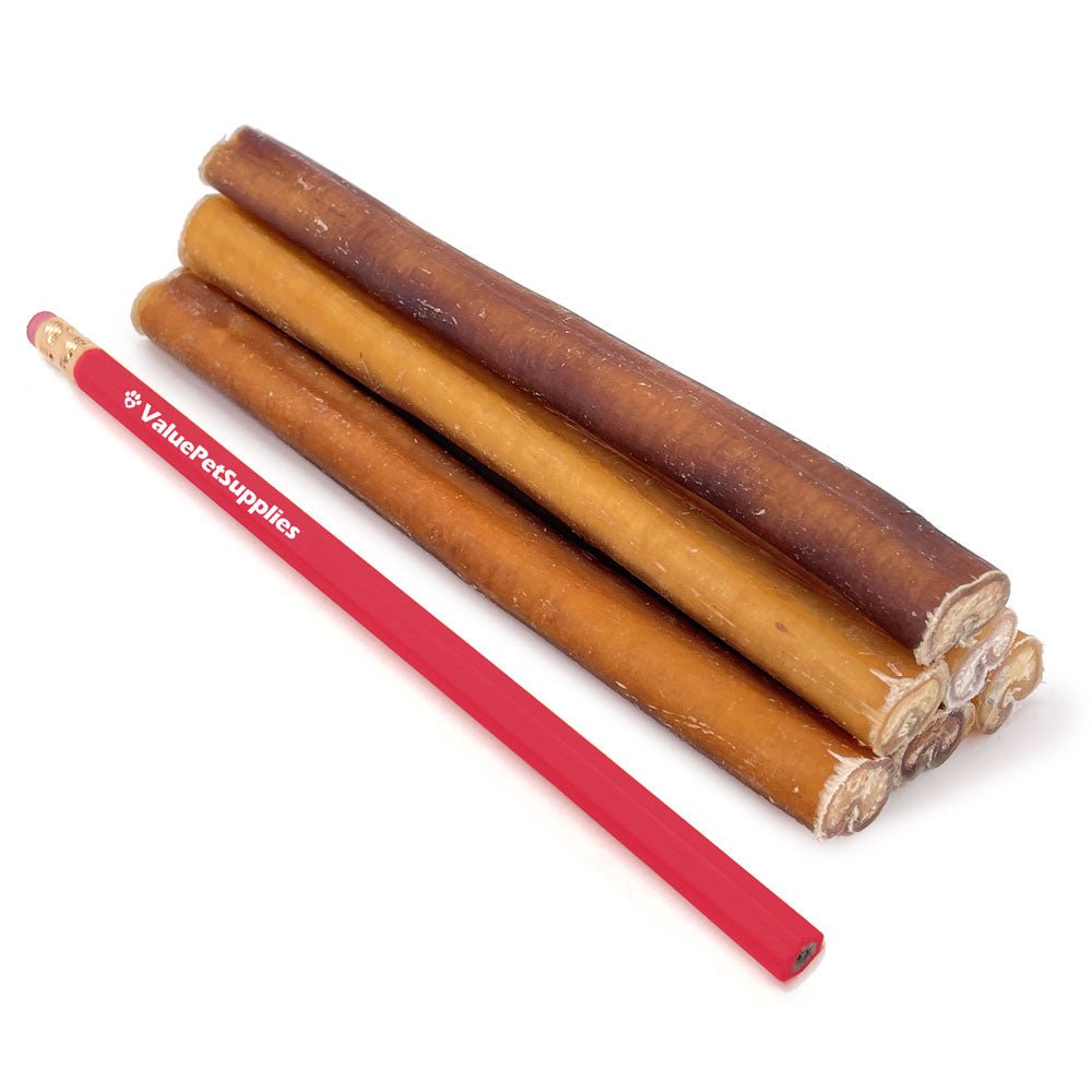 ValueBull Bully Sticks for Dogs, Medium 6 Inch, 400 Count RESALE PACKS (80 x 5 Count) - ValuePetSupplies