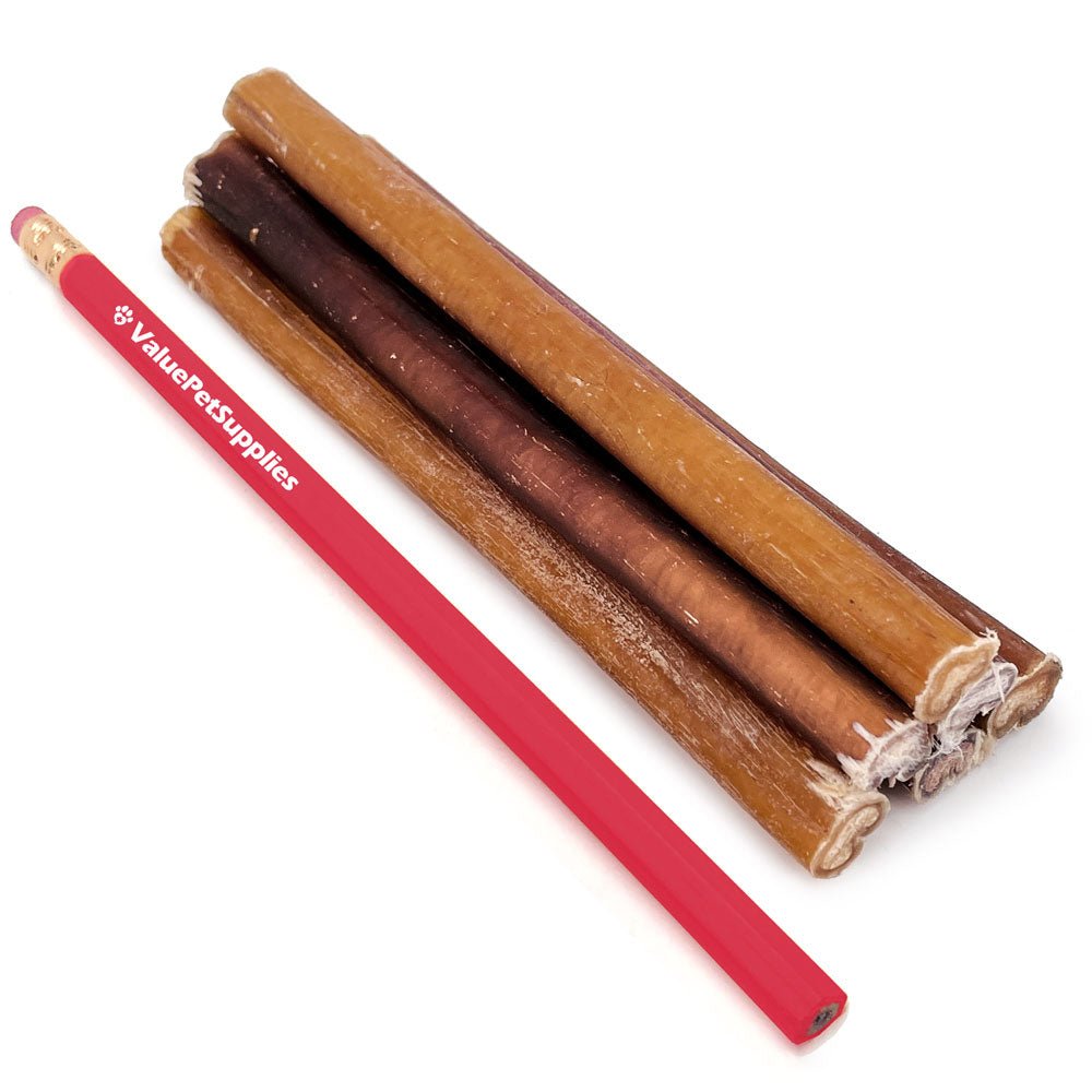 ValueBull Bully Sticks for Small Dogs, Thin 6 Inch, 400 Count RESALE PACKS (40 x 10 Count) - ValuePetSupplies