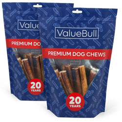 ValueBull Bully Sticks for Dogs, Super Jumbo 6 Inch, 50 Count - ValuePetSupplies