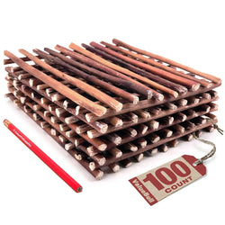 ValueBull Bully Sticks for Small Dogs, Thin 12 Inch, 100 Count - ValuePetSupplies