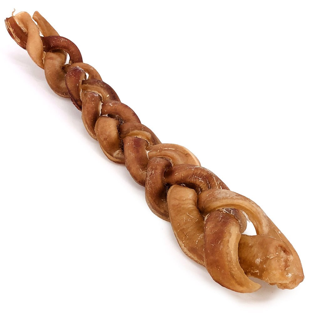 ValueBull Braided Bully Sticks, Thick 12 Inch, 50 Count BULK PACK - ValuePetSupplies