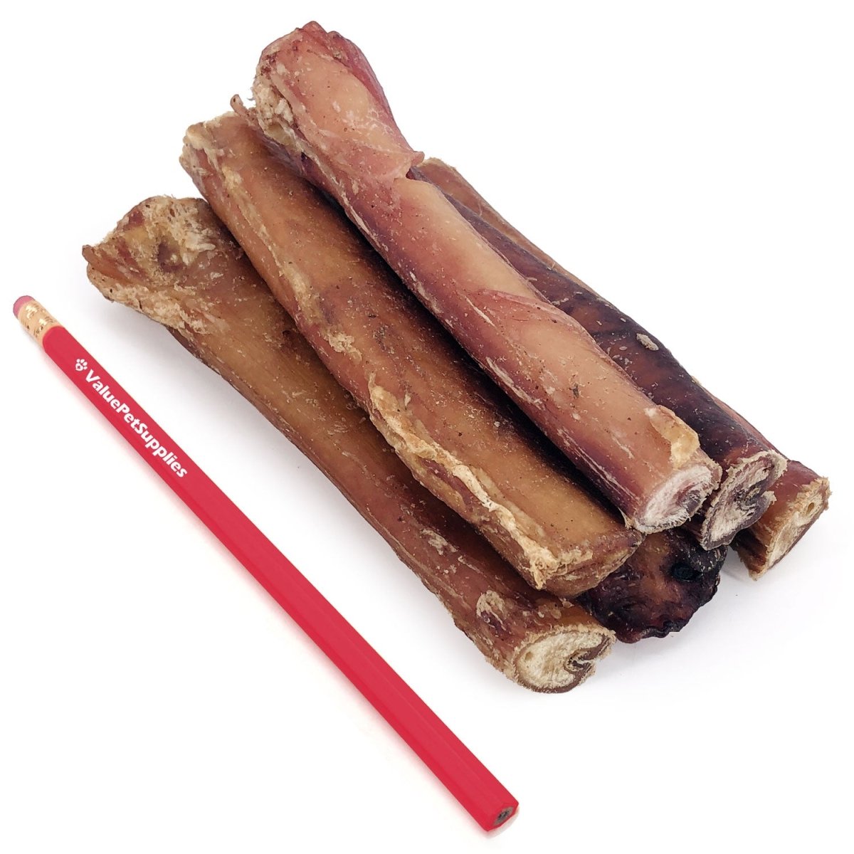 ValueBull Bully Sticks for Dogs, Varied Shapes, Super Jumbo 4 - 6 Inch, 25 Count - ValuePetSupplies