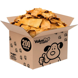 ValueBull USA Collagen Chips, Dog Chews, Natural Beef, Chicken Infused, 200 Count BULK PACK - ValuePetSupplies