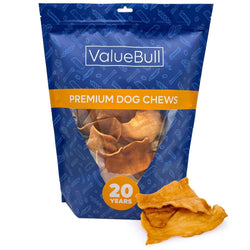 ValueBull USA Collagen Chips, Dog Chews, Natural Beef, Chicken Infused, 50 Count - ValuePetSupplies