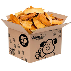 ValueBull USA Collagen Chips Dog Chews, Natural Long - Lasting Chicken Infused Dog Treats, 5 Pound Bulk Pack - ValuePetSupplies