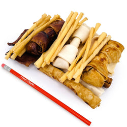 ValueBull USA Rawhide, Small Dog Variety Mix, Fun Shapes, 5 Pound BULK PACK - ValuePetSupplies
