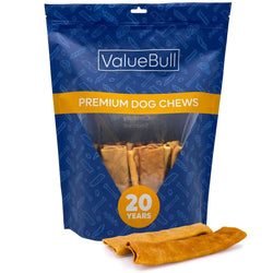 ValueBull USA Collagen Flats, Dog Chews, Natural Beef, Chicken Infused, 25 Count - ValuePetSupplies