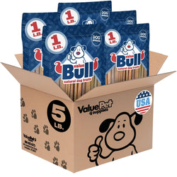 ValueBull USA Collagen Sticks for Dogs, 4 - 6 Inch Varied Chews, Natural Long - Lasting Dog Treats, 5 Pound - ValuePetSupplies