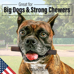 ValueBull USA Collagen Sticks for Dogs, 6 Inch Thick Chews, Natural Long-Lasting Dog Treats, 100 Count Bulk Pack - Thick - 100 Sticks
