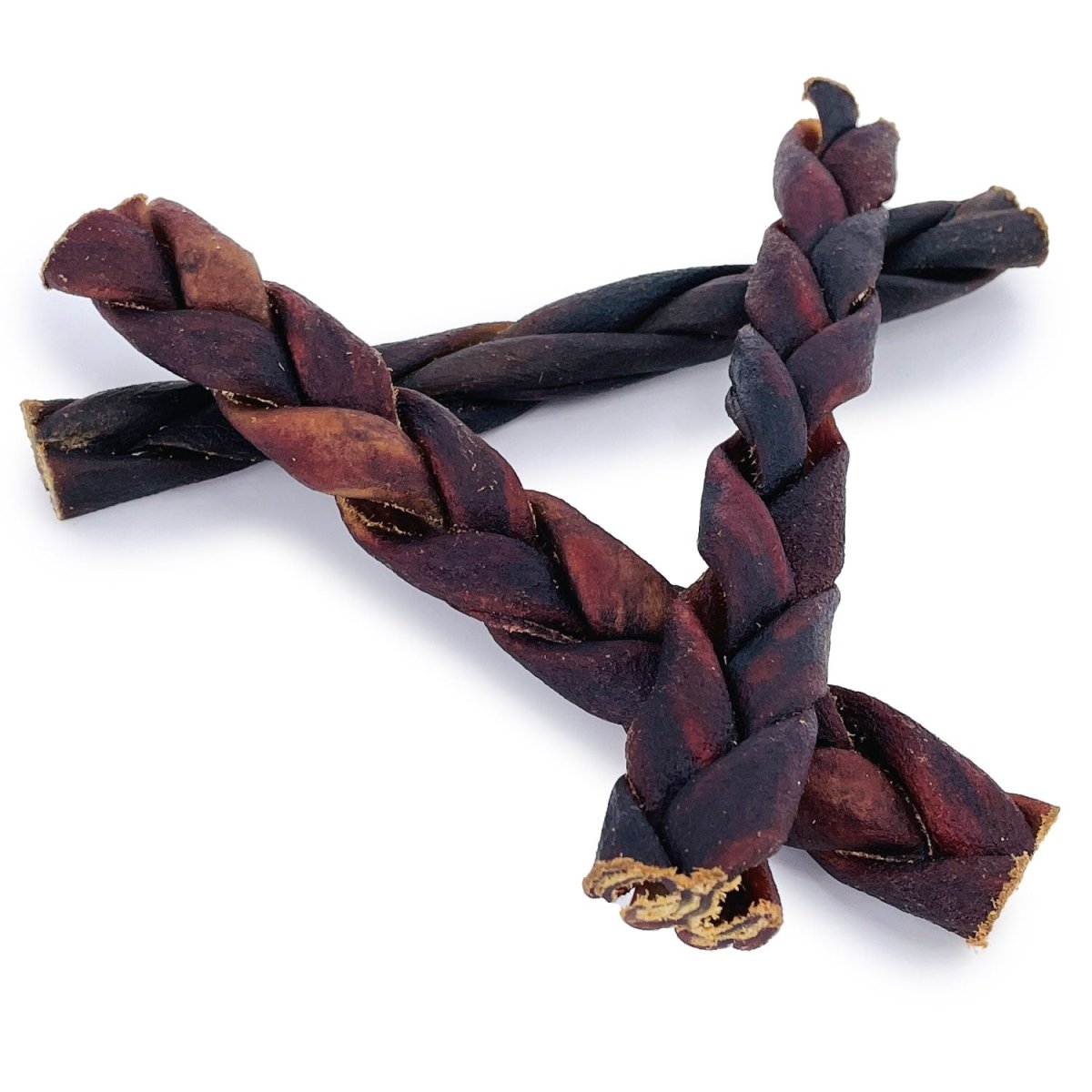 ValueBull USA Collagen Braided Sticks for Dogs, 6 Inch Thin Chews, Natural Dog Treats, 50 Count - ValuePetSupplies