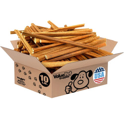 ValueBull USA Collagen Sticks for Dogs, 7 - 12 Inch Varied Chews, Natural Long - Lasting Dog Treats, 10 Pound Bulk Pack - ValuePetSupplies