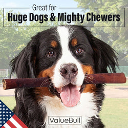 ValueBull USA Collagen Sticks for Dogs, 12 Inch Super Jumbo Chews, Natural Long - Lasting Dog Treats, 10 Count - ValuePetSupplies