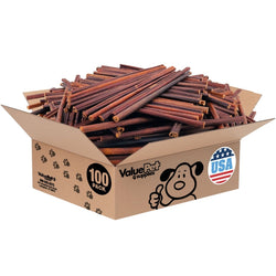 ValueBull USA Collagen Sticks for Small Dogs, 12 Inch Thin Chews, Natural Dog Treats, 100 Count Bulk Pack - ValuePetSupplies