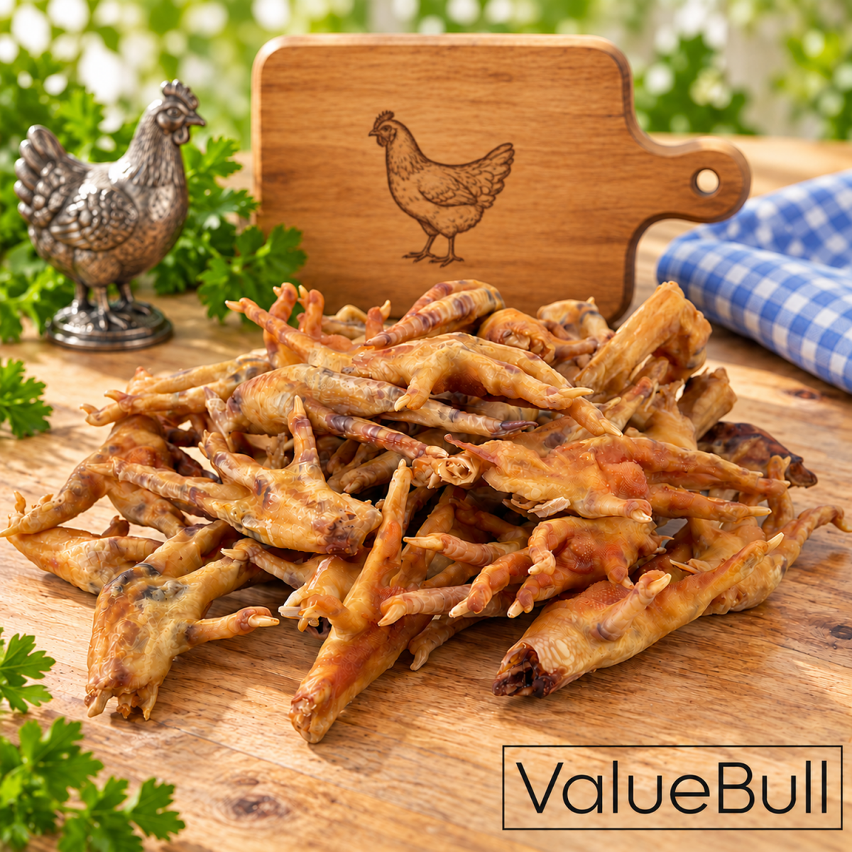 ValueBull USA Dehydrated Chicken Feet for Dogs, 25 Count - Chicken - 25 Feet