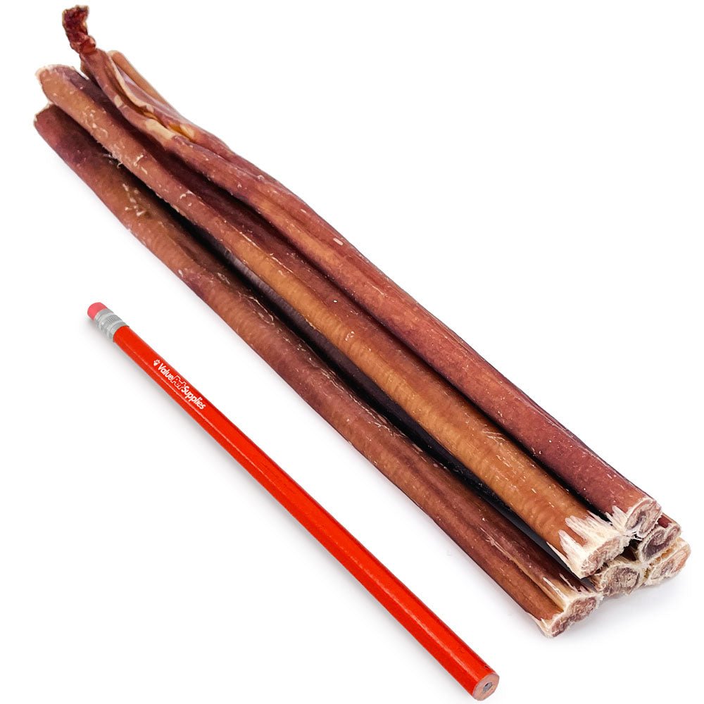 ValueBull USA Bully Sticks, Medium 12 Inch, 100 Count BULK PACK - ValuePetSupplies
