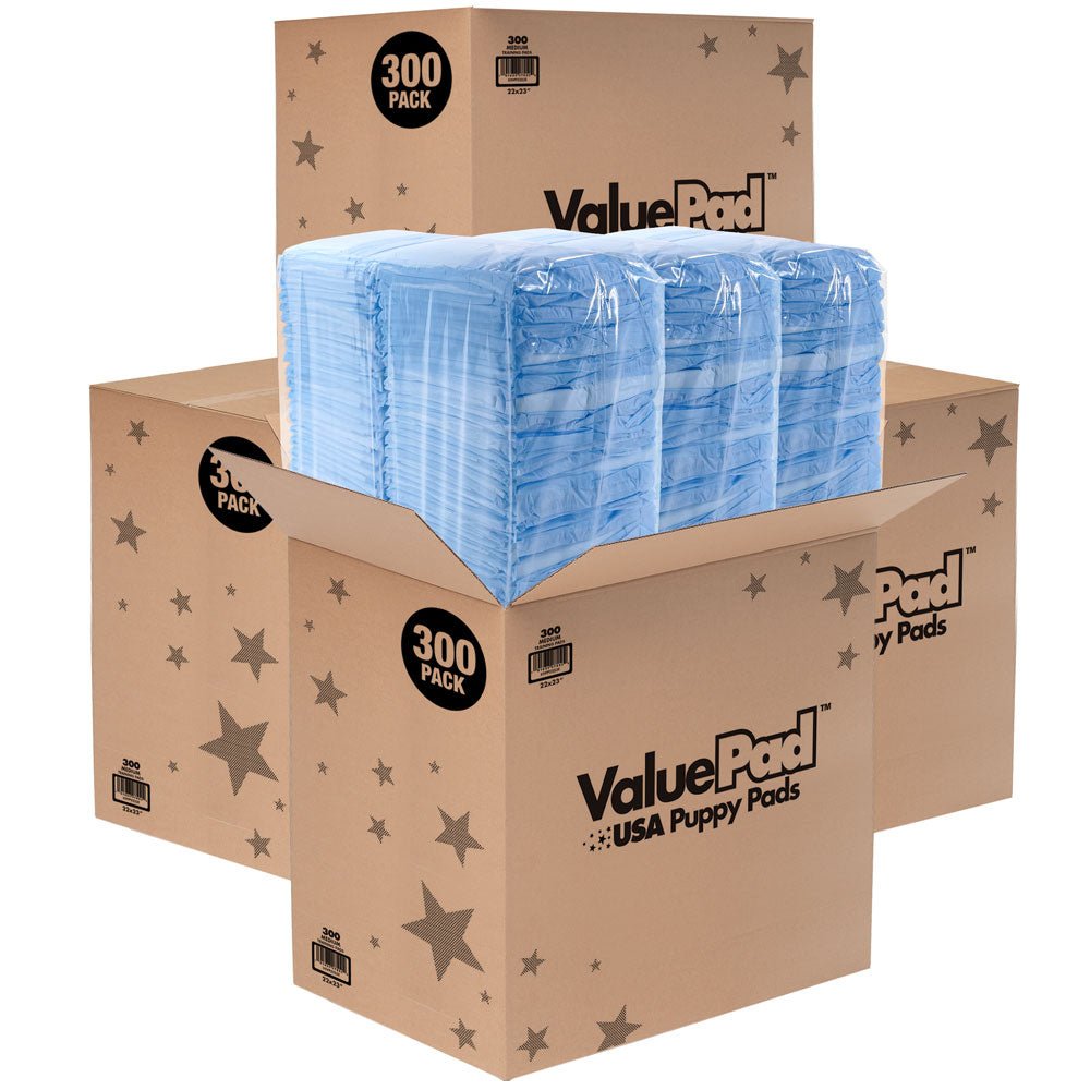 ValuePad USA Puppy Pads, Medium 22x23 Inch, 1,200 Count WHOLESALE PACK - ValuePetSupplies