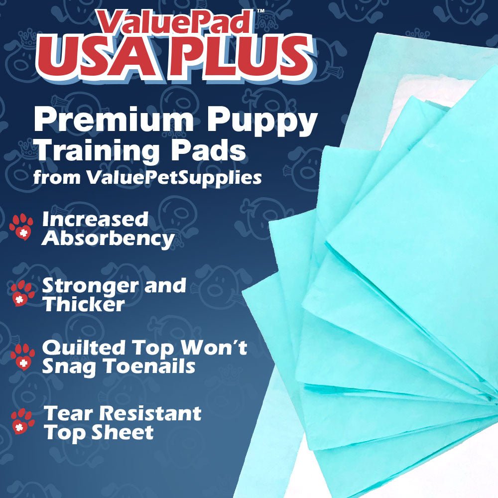 ValuePad USA Plus Puppy Pads, Jumbo 36x36 Inch, 400 Count WHOLESALE PACK - ValuePetSupplies
