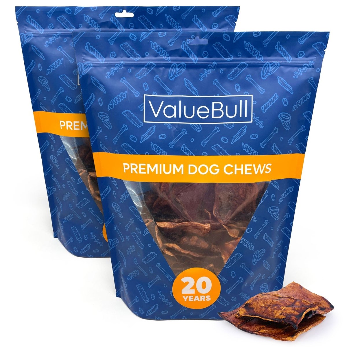 ValueBull USA Rawhide Chips, Natural Beef Flavor, 4 Pound - ValuePetSupplies