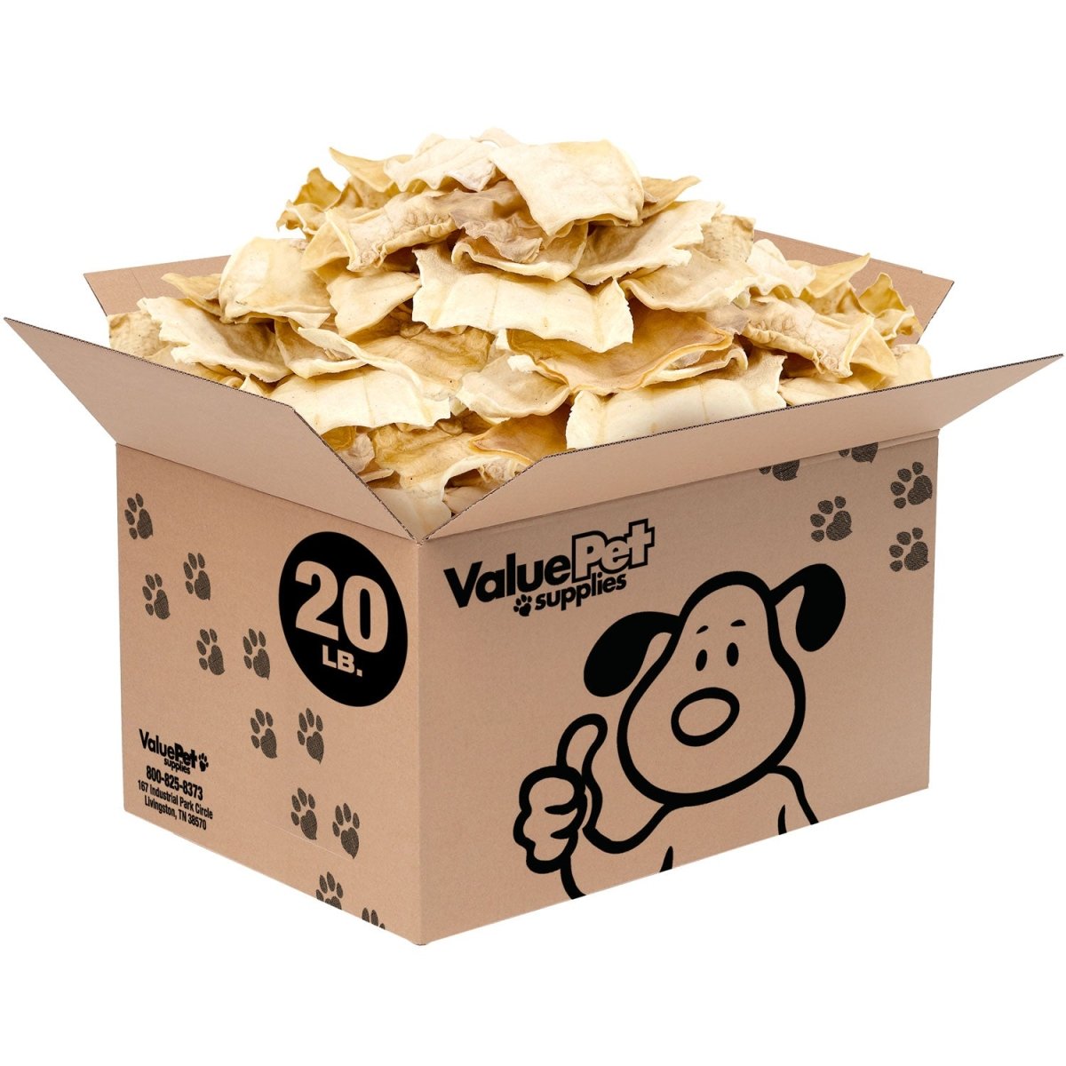 ValueBull USA Rawhide Chips, 20 Pound BULK PACK - ValuePetSupplies