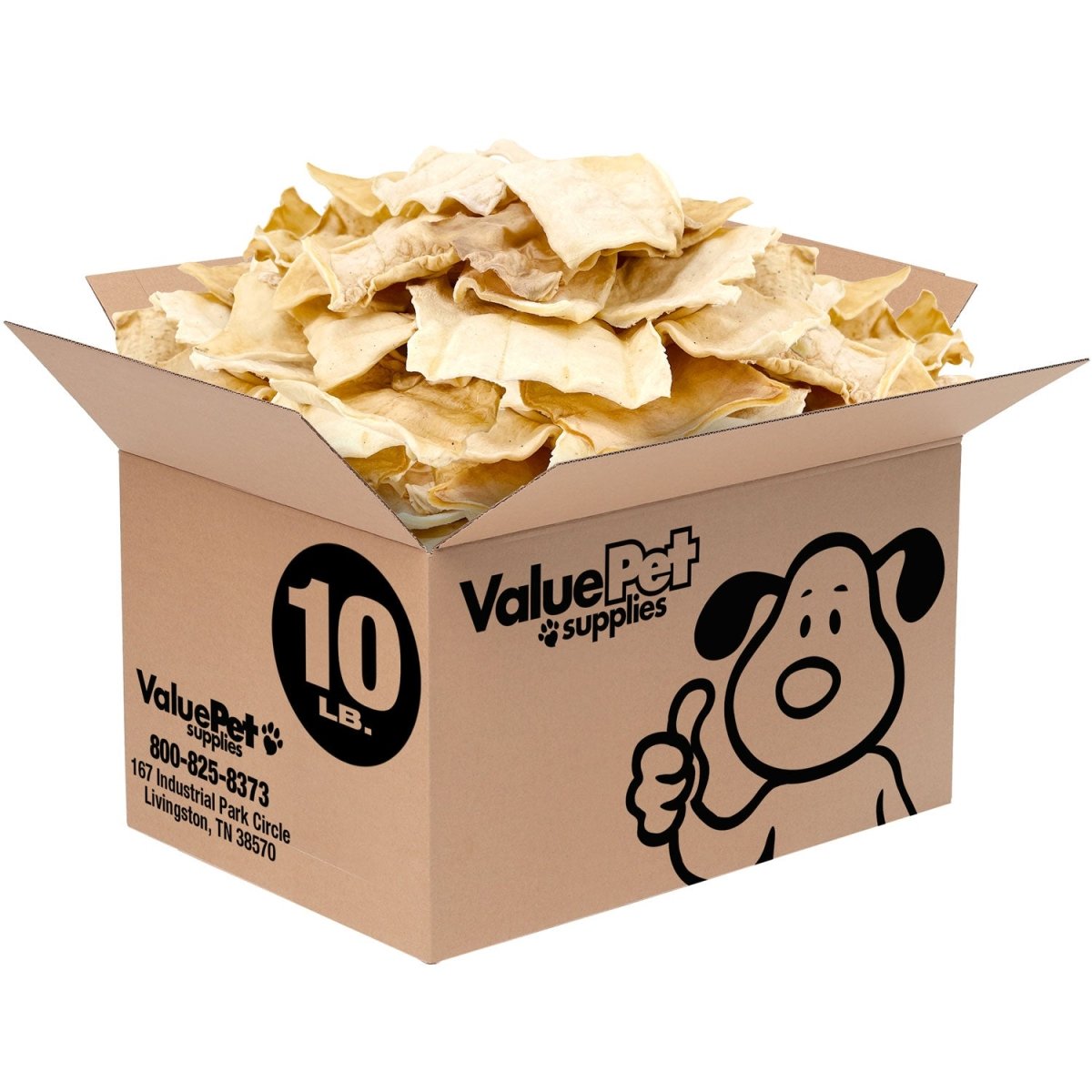 ValueBull USA Rawhide Chips, 10 Pound BULK PACK - ValuePetSupplies