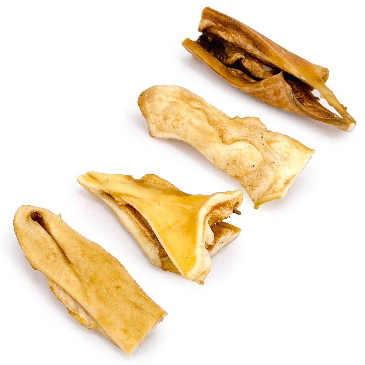 ValueBull Beef Cheek Slices, Long Lasting Dog Chews, Varied Sizes, Shapes, & Colors, 5 Pound Bulk Pack - Slices - 5 Pound