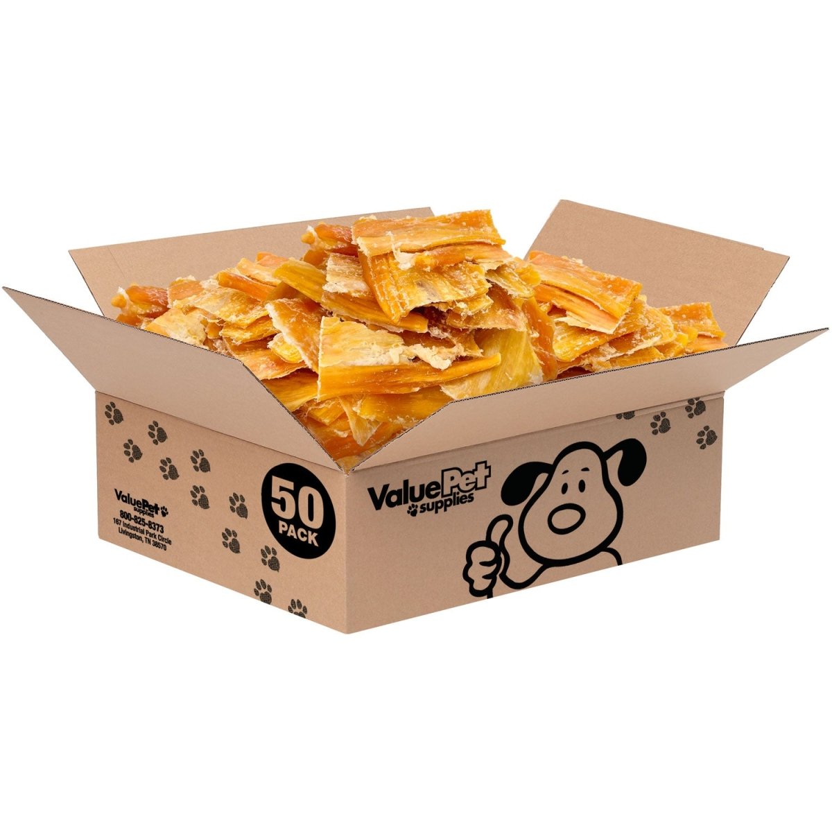 ValueBull Beef Backstrap Tendons, Premium, 50 Count - ValuePetSupplies