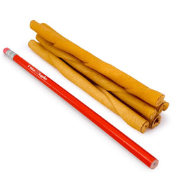 ValueBull USA Rawhide Twists for Small Dogs, 5 Inch, Smoked, Varied Thicknesses, 200 Count BULK PACK - ValuePetSupplies