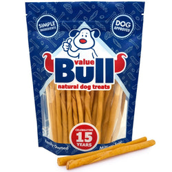 ValueBull USA Rawhide Twists for Small Dogs, 5 Inch, Smoked, Varied Thicknesses, 50 Count - ValuePetSupplies