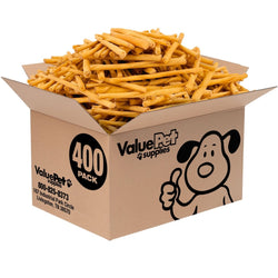 ValueBull USA Rawhide Twists for Small Dogs, 5 Inch, Smoked, Varied Thicknesses, 500 Count BULK PACK - ValuePetSupplies