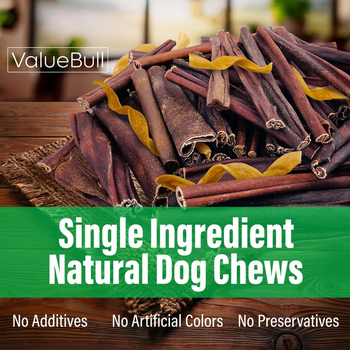 ValueBull Collagen Sticks For Dogs, Bully Sticks & Rawhide Alternative, Varied Shapes & Sizes, 10 lb BULK PACK - ValuePetSupplies