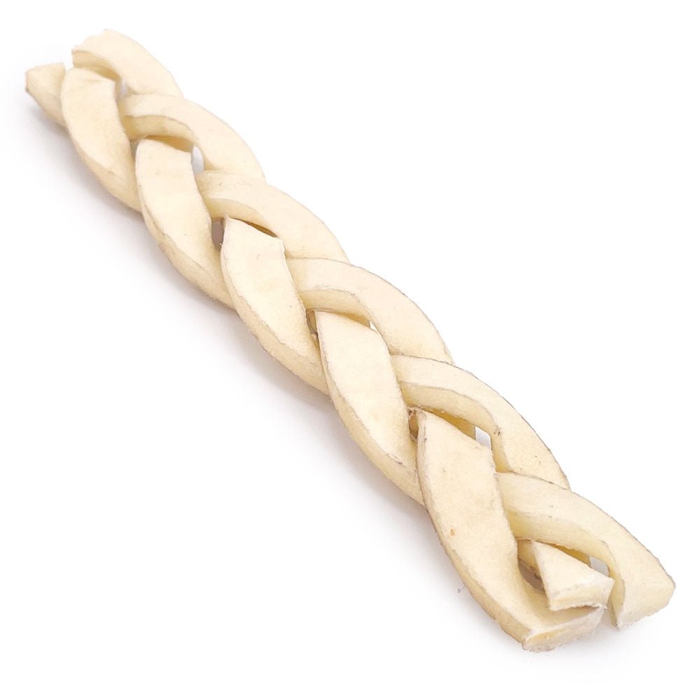 ValueBull Beef Cheek Braids, Long Lasting Dog Chews, 5 - 6 Inch, 25 Count - ValuePetSupplies