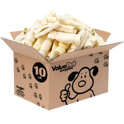 ValueBull Beef Cheek Rolls, Dog Chews, Varied Shapes, 6 Inch, 10 Pounds Bulk Pack - ValuePetSupplies