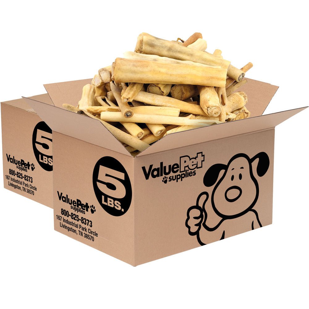 ValueBull Cow Tails Dog Chews, Varied Shapes, 10 Pounds BULK PACK - ValuePetSupplies