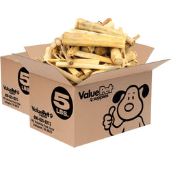 ValueBull Cow Tails, Varied Shapes, 10 Pounds Bulk Pack - ValuePetSupplies