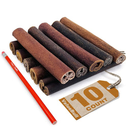 ValueBull Collagen Sticks For Dogs, Bully Sticks & Rawhide Alternative, Super Jumbo 6 Inch, 10 Count - ValuePetSupplies