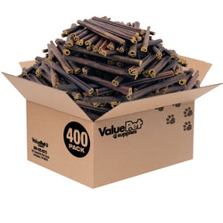 ValueBull Collagen Sticks For Small Dogs, Bully Sticks & Rawhide Alternative, Thin 6 Inch, 400 ct WHOLESALE PACK - ValuePetSupplies