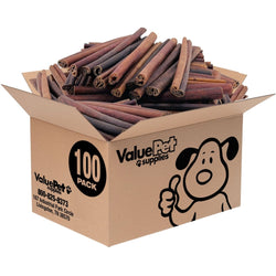 ValueBull Collagen Sticks For Dogs, Bully Sticks & Rawhide Alternative, Jumbo 12 Inch, 100 Count BULK PACK - ValuePetSupplies