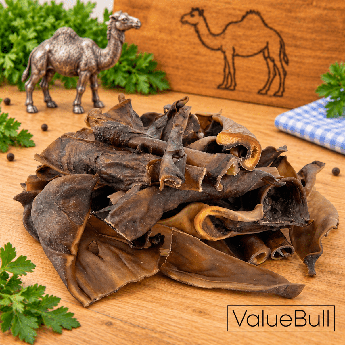 ValueBull Camel Skin Slices for Dogs, 1 Pound - ValuePetSupplies