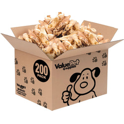 ValueBull Lamb Ears Dog Chews, Varied Shapes, Sizes & Colors, 200 ct BULK PACK - ValuePetSupplies