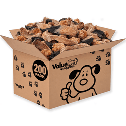 ValueBull Hairy Lamb Ears for Dogs, 200 Count Wholesale Pack - ValuePetSupplies