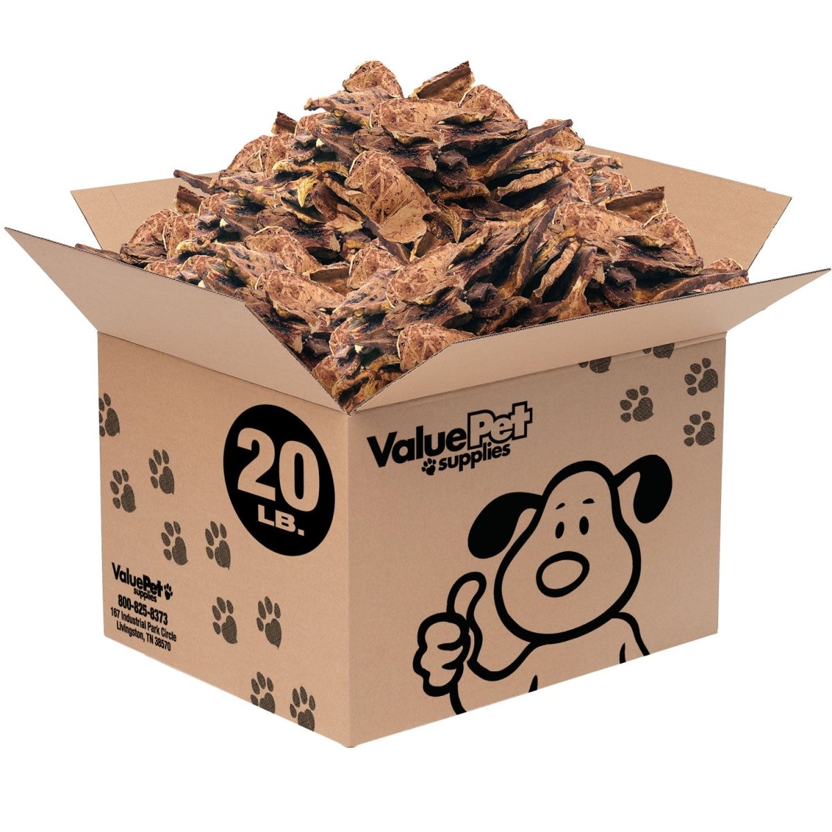 ValueBull NZ Lamb Lung Dog Chews, Sliced, 20 Pound BULK PACK - ValuePetSupplies